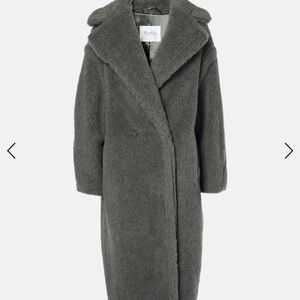 MaxMara Vintage Teddy Gray Long Coat